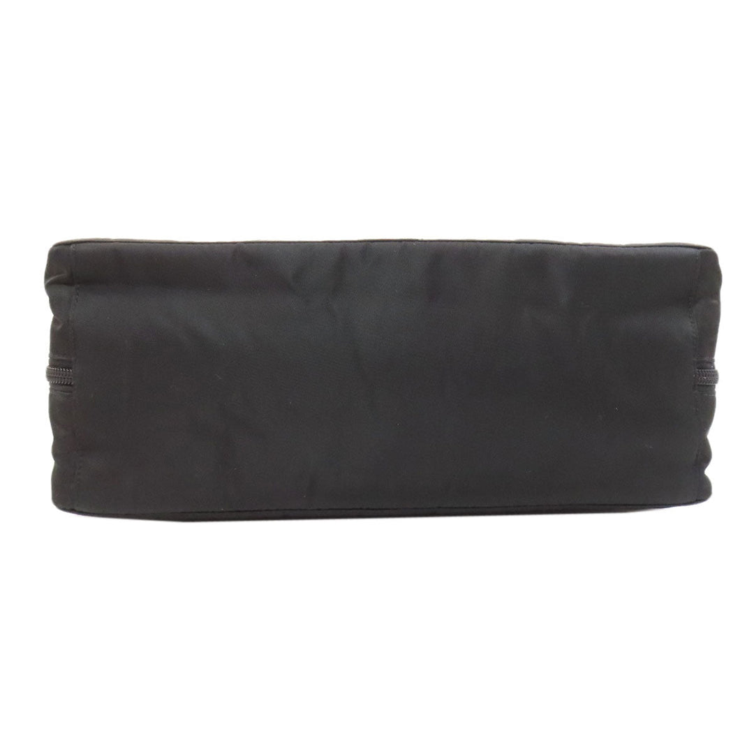 PRADA Handbag B6905 Nylon black Makeup bag logoMetal