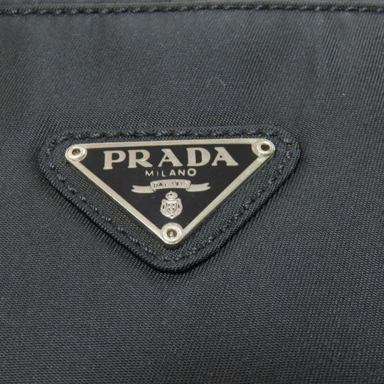 PRADA Handbag B6905 Nylon black Makeup bag logoMetal