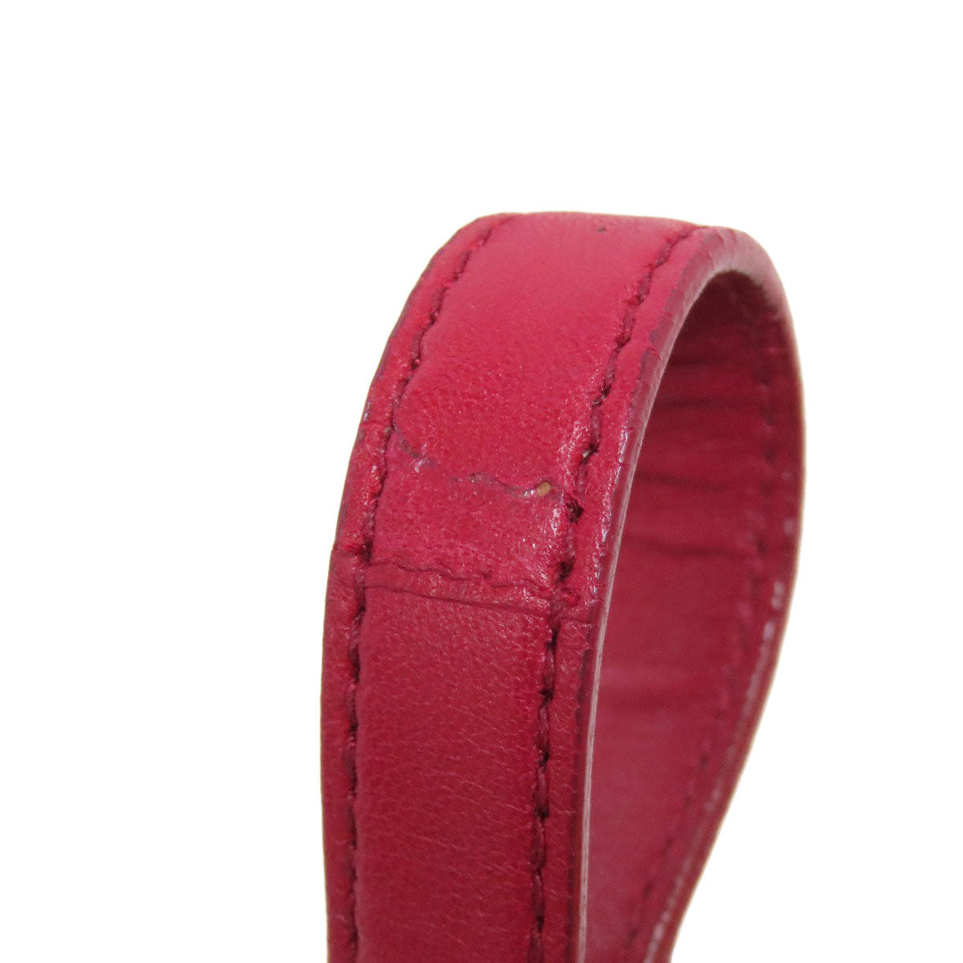 MIUMIU Handbag leather Red Materasse 2WAY Women Used Authentic