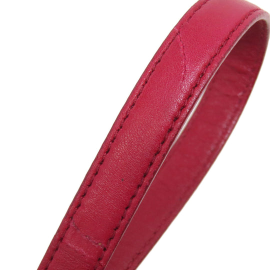 MIUMIU Handbag leather Red Materasse 2WAY Women Used Authentic