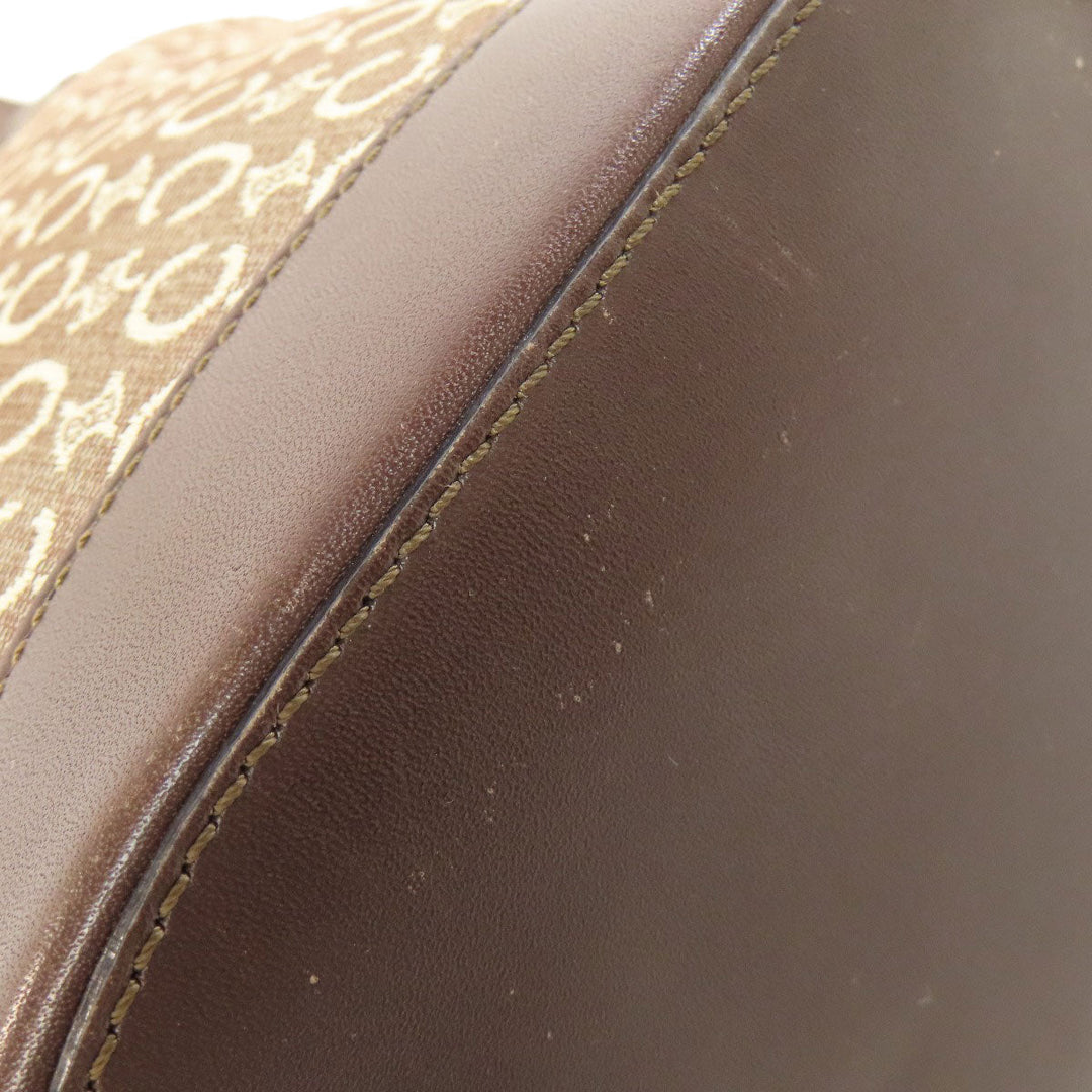 CELINE Tote Bag canvas Brown C Macadam Women Used Authentic