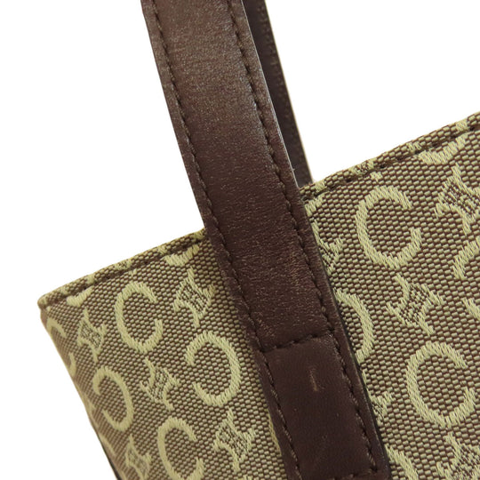 CELINE Tote Bag canvas Brown C Macadam Women Used Authentic