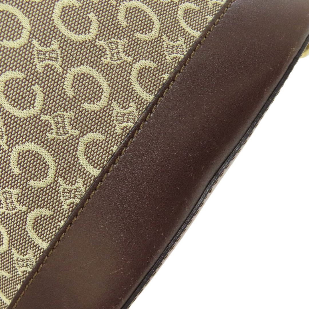 CELINE Tote Bag canvas Brown C Macadam Women Used Authentic