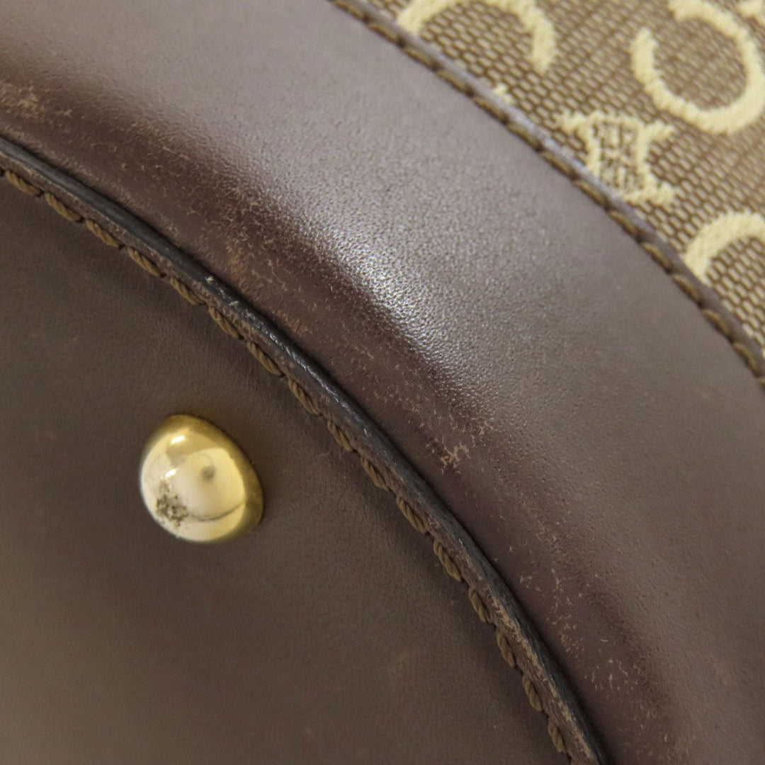 CELINE Tote Bag canvas Brown C Macadam Women Used Authentic