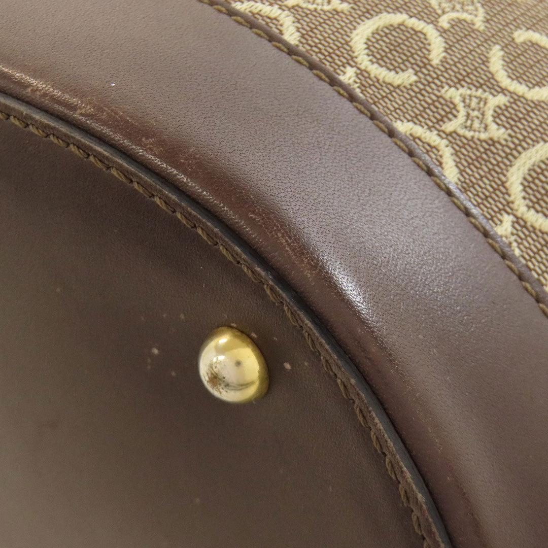 CELINE Tote Bag canvas Brown C Macadam Women Used Authentic