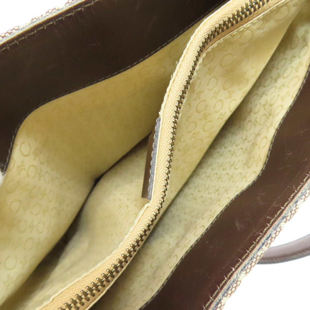 CELINE Tote Bag canvas Brown C Macadam Women Used Authentic