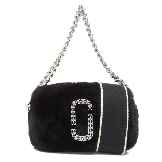 MARC JACOBS Handbag fur black Double J 2WAY