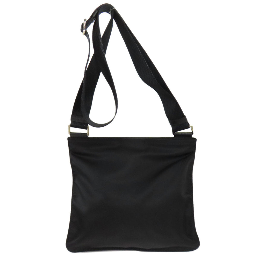 PRADA Shoulder Bag 1BH978 Nylon black logoMetal