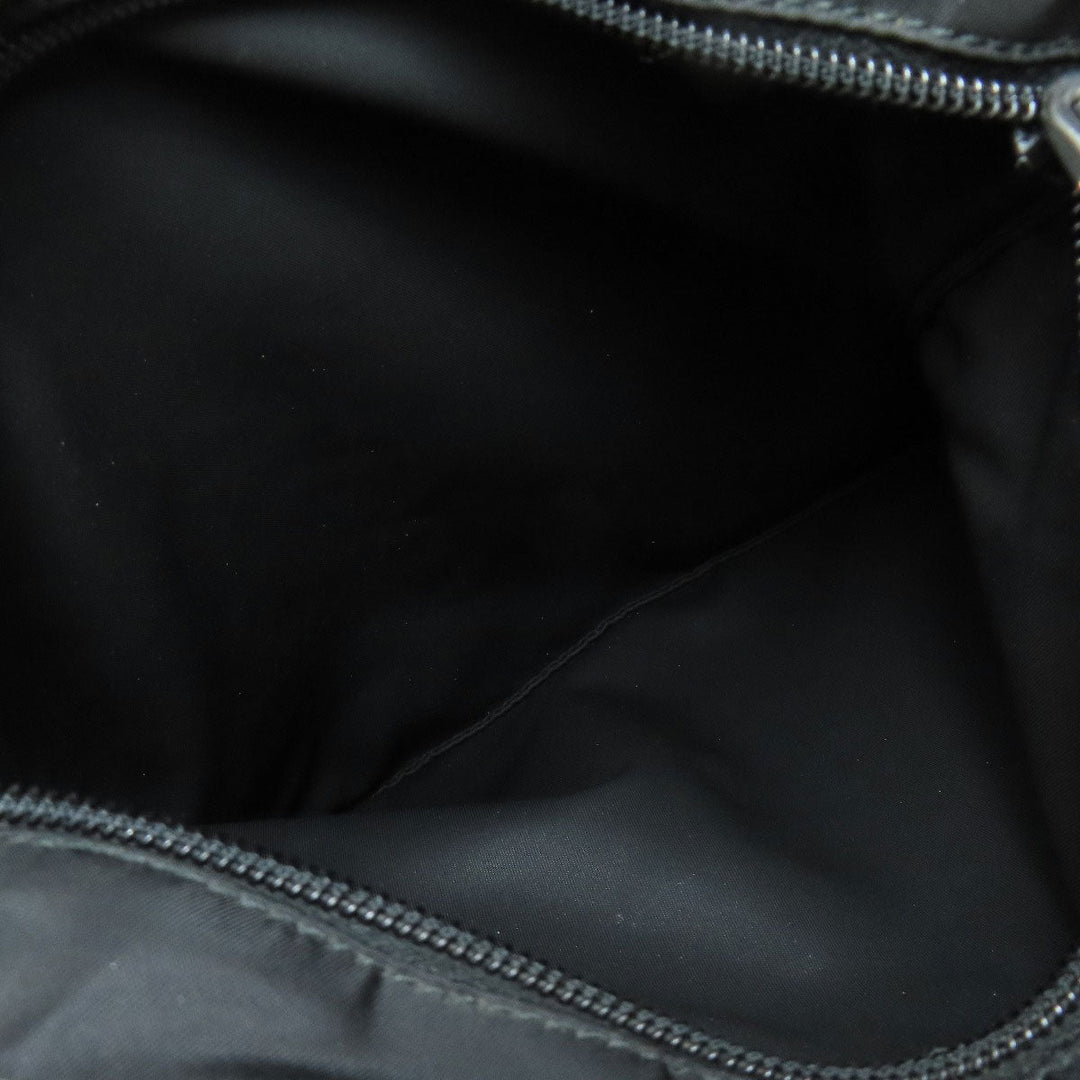 PRADA Shoulder Bag 1BH978 Nylon black logoMetal