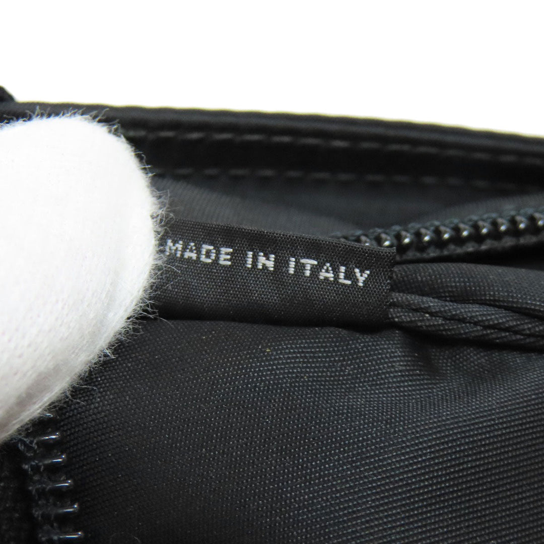 PRADA Shoulder Bag 1BH978 Nylon black logoMetal