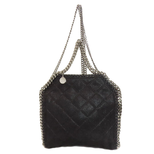 Stella McCartney Tote Bag polyester black Falabella 2WAY Women Used Authentic