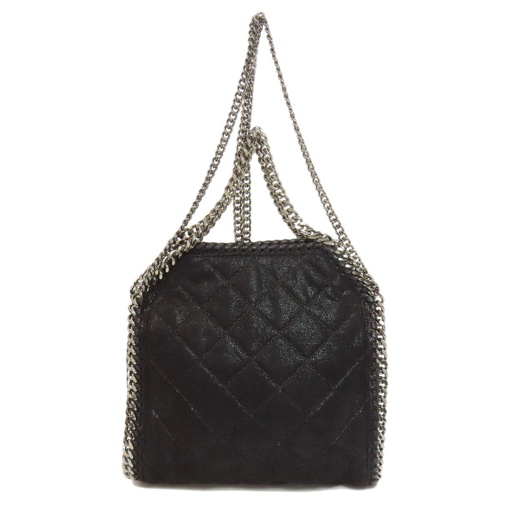 Stella McCartney Tote Bag polyester black Falabella 2WAY Women Used Authentic