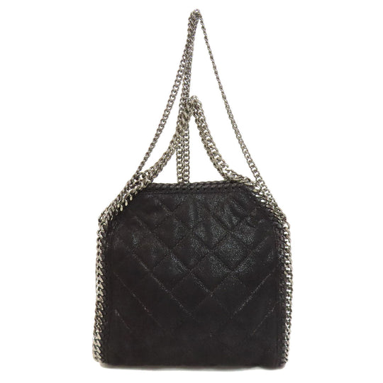 Stella McCartney Tote Bag polyester black Falabella 2WAY Women Used Authentic