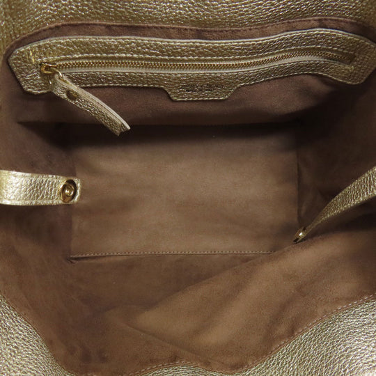 JIMMY CHOO Handbag leather gold sophia star motif Women Used Authentic