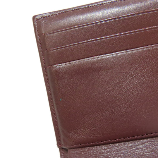 CHANEL Bifold Wallet Grained Calfskin Skin black Matelasse COCO Mark Gold Metal