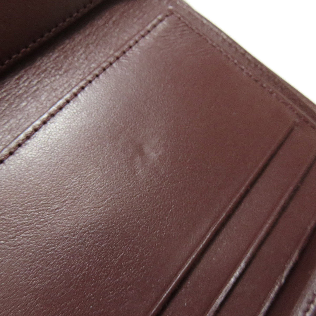 CHANEL Bifold Wallet Grained Calfskin Skin black Matelasse COCO Mark Gold Metal
