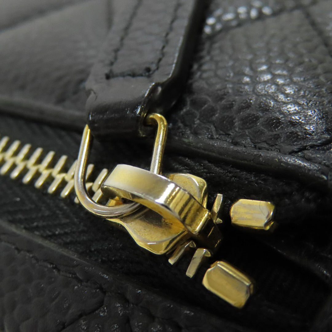 CHANEL Bifold Wallet Grained Calfskin Skin black Matelasse COCO Mark Gold Metal
