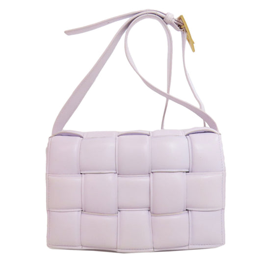 BOTTEGAVENETA Shoulder Bag Calfskin purple Padded cassette