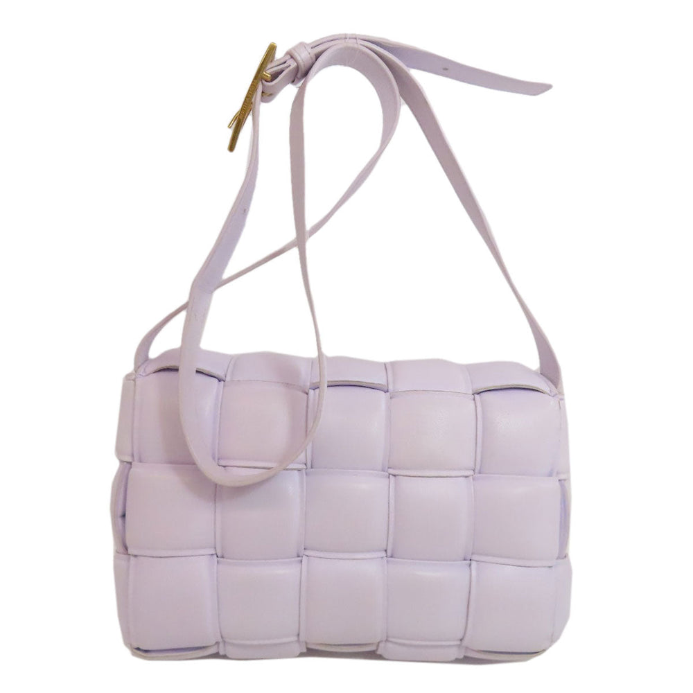 BOTTEGAVENETA Shoulder Bag Calfskin purple Padded cassette
