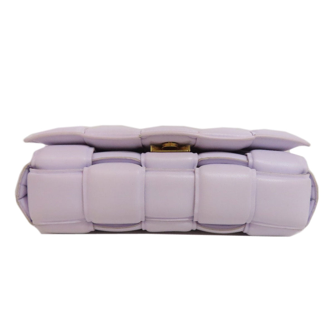 BOTTEGAVENETA Shoulder Bag Calfskin purple Padded cassette