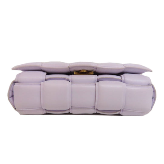 BOTTEGAVENETA Shoulder Bag Calfskin purple Padded cassette