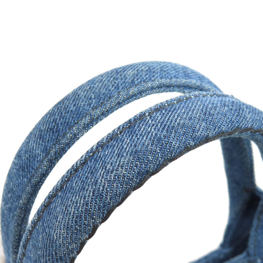 PRADA Tote Bag denim blue Canapa Mini 2WAY