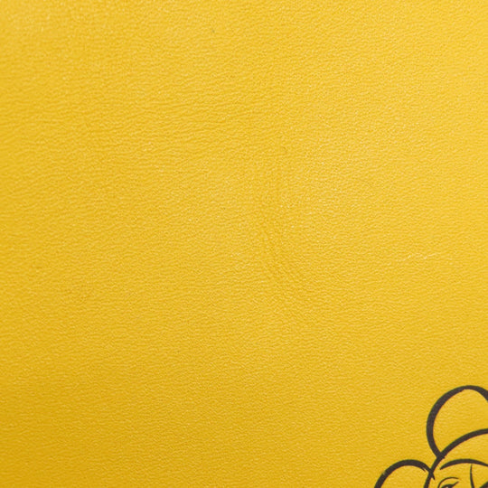 COACH Shoulder Bag F59359 leather yellow Mickey Mouse collaboration saddle