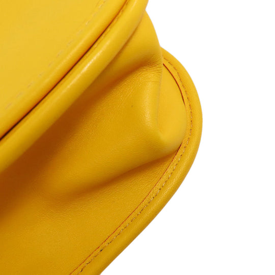 COACH Shoulder Bag F59359 leather yellow Mickey Mouse collaboration saddle