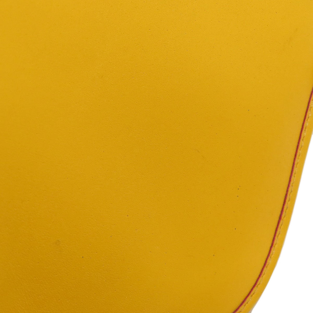 COACH Shoulder Bag F59359 leather yellow Mickey Mouse collaboration saddle