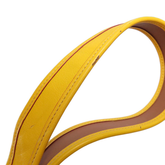 COACH Shoulder Bag F59359 leather yellow Mickey Mouse collaboration saddle