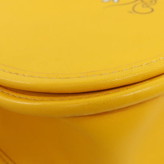 COACH Shoulder Bag F59359 leather yellow Mickey Mouse collaboration saddle