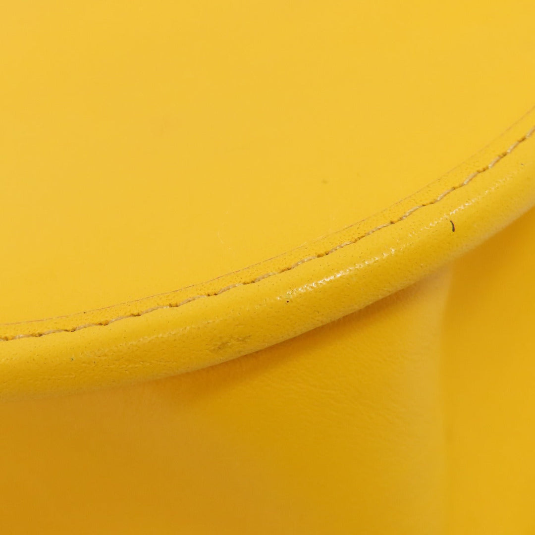 COACH Shoulder Bag F59359 leather yellow Mickey Mouse collaboration saddle