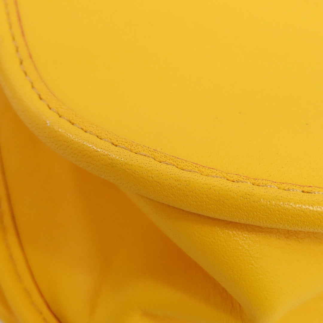 COACH Shoulder Bag F59359 leather yellow Mickey Mouse collaboration saddle