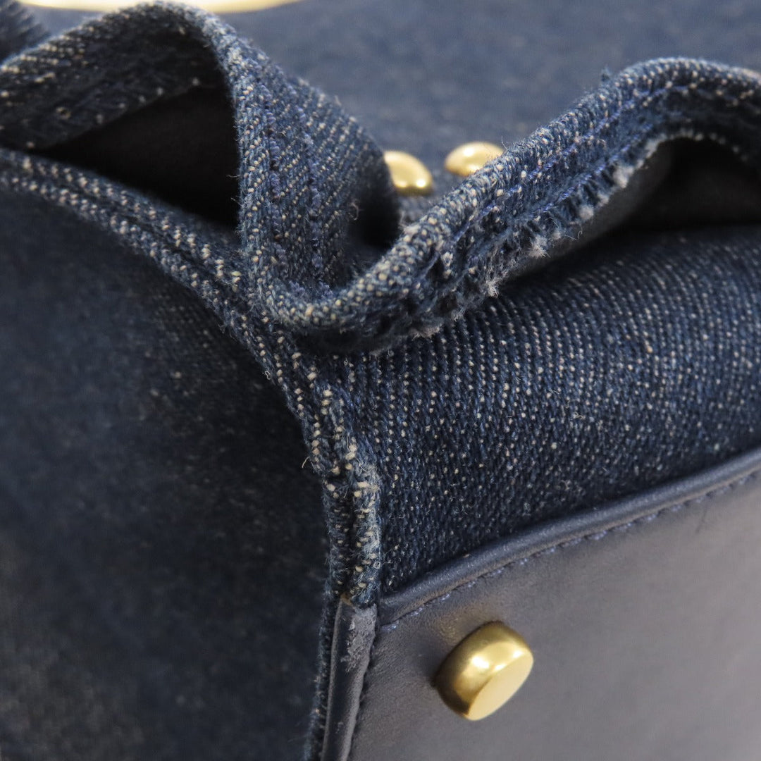 Kate Spade Handbag denim blue Studs 2WAY