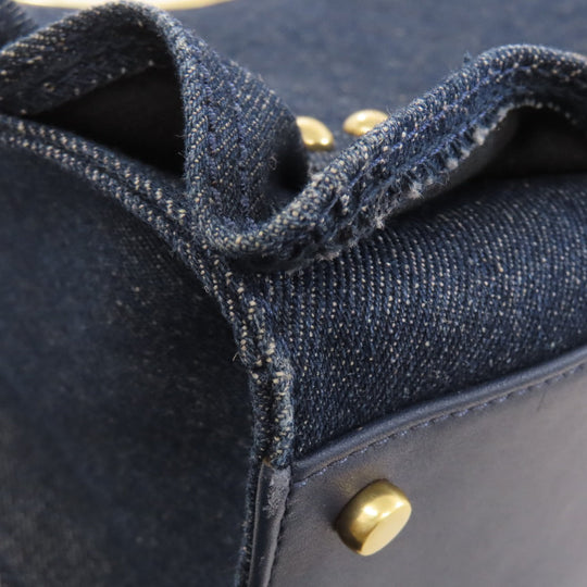 Kate Spade Handbag denim blue Studs 2WAY