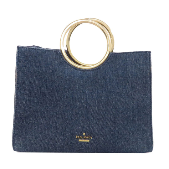 Kate Spade Handbag denim blue Studs 2WAY