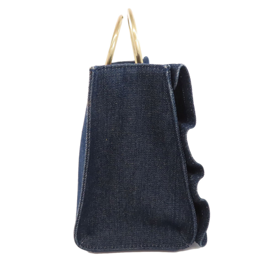 Kate Spade Handbag denim blue Studs 2WAY
