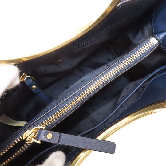 Kate Spade Handbag denim blue Studs 2WAY