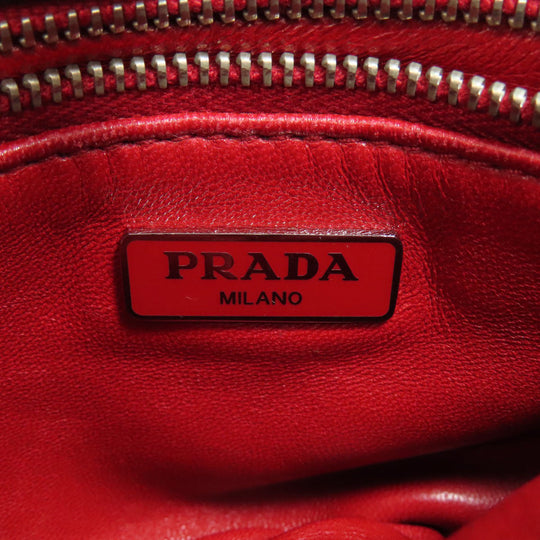 PRADA Shoulder Bag Calfskin black ChainShoulder Women Used Authentic