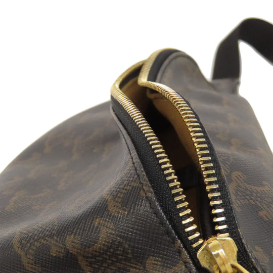 CELINE Sling bag PVC Brown Triomphe Women Used Authentic