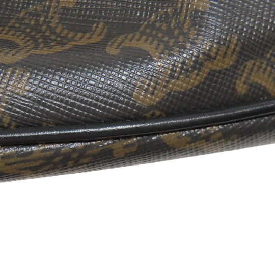 CELINE Sling bag PVC Brown Triomphe Women Used Authentic