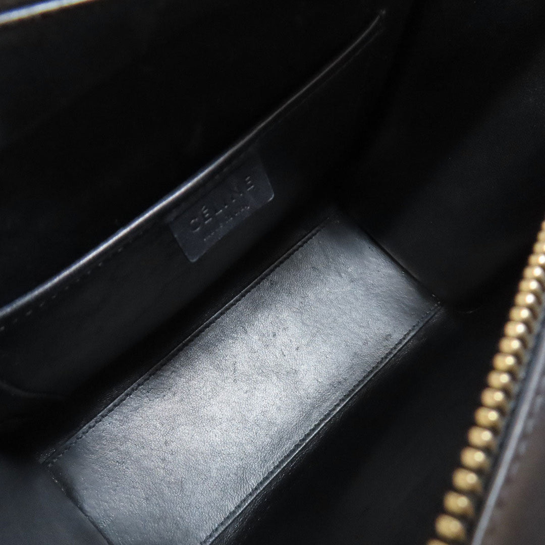 CELINE Handbag Calfskin black Luggage Nano 2WAY