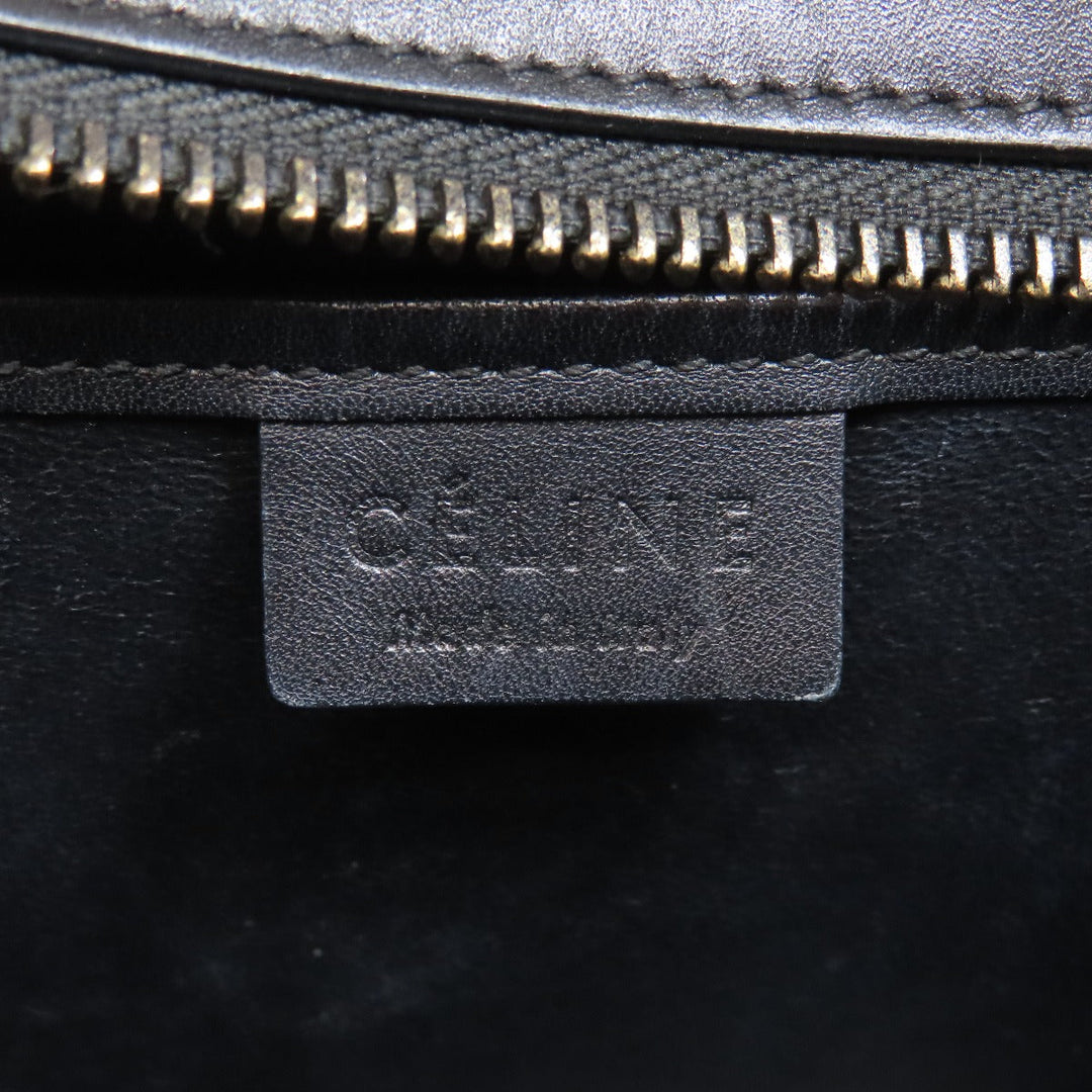 CELINE Handbag Calfskin black Luggage Nano 2WAY