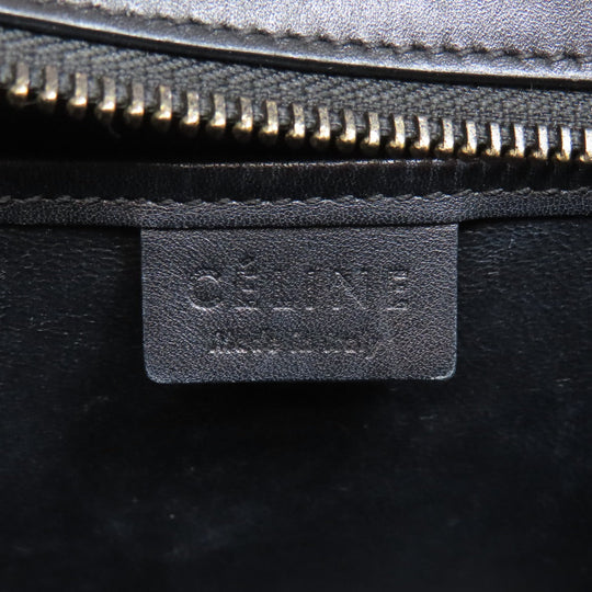CELINE Handbag Calfskin black Luggage Nano 2WAY