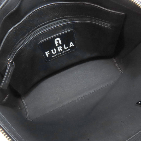 Furla Handbag leather black 2WAY