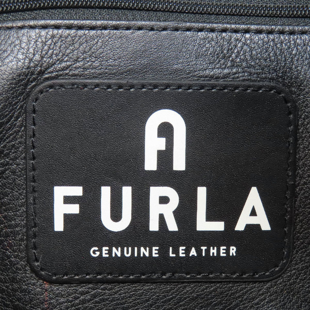 Furla Handbag leather black 2WAY
