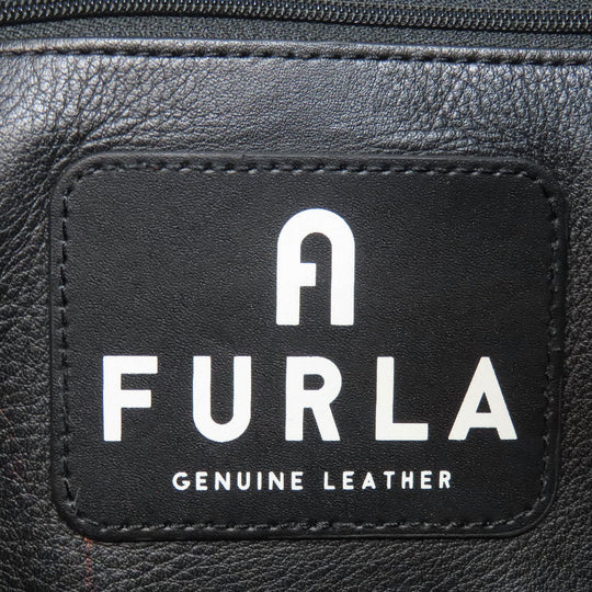 Furla Handbag leather black 2WAY