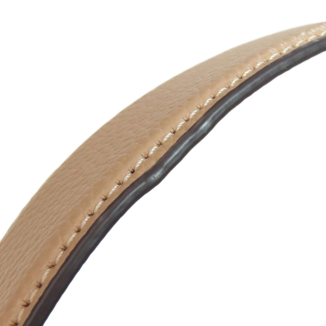 COACH Shoulder Bag CA214 leather Brown Molly Bucket one belt 2WAY Women Used Authentic