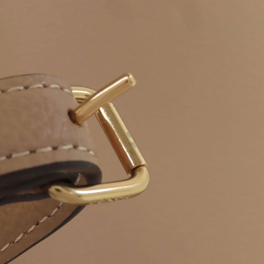 COACH Shoulder Bag CA214 leather Brown Molly Bucket one belt 2WAY Women Used Authentic