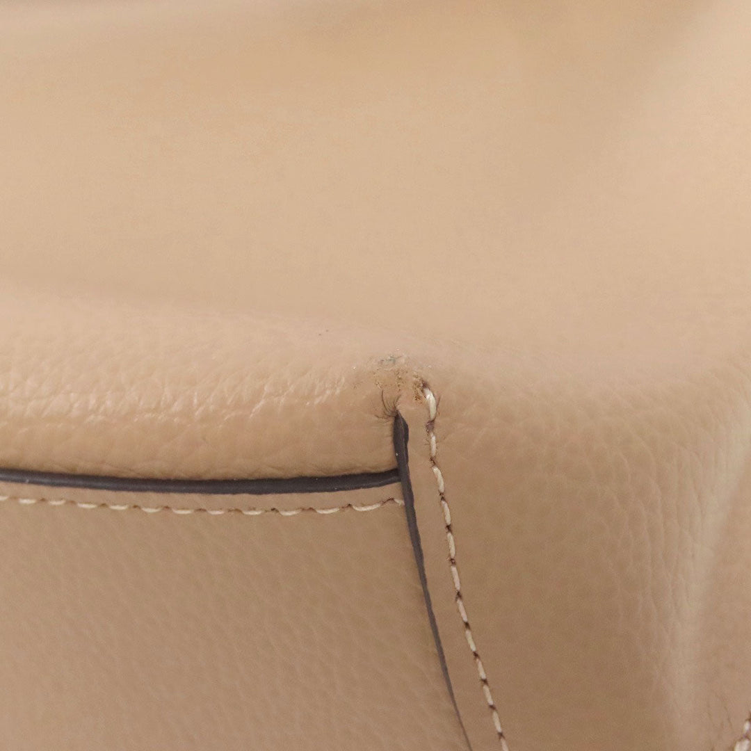 COACH Shoulder Bag CA214 leather Brown Molly Bucket one belt 2WAY Women Used Authentic